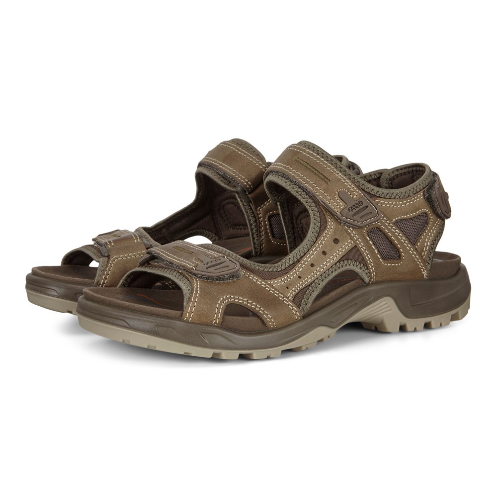 ECCO Mens Sandals Brown - Yucatan - JUI-142780